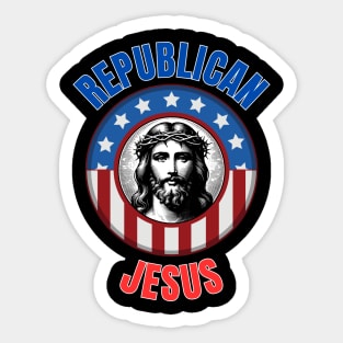 Republican-Jesus Sticker